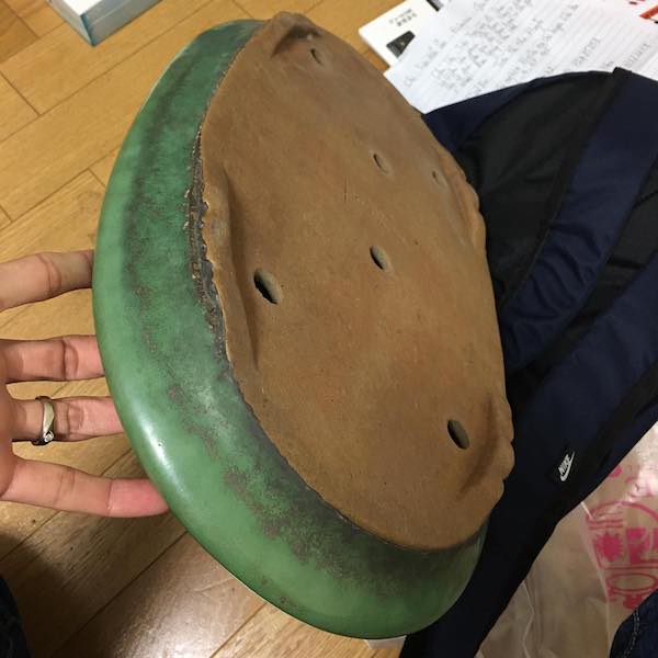 Chậu Oval men xanh chuối PLD583